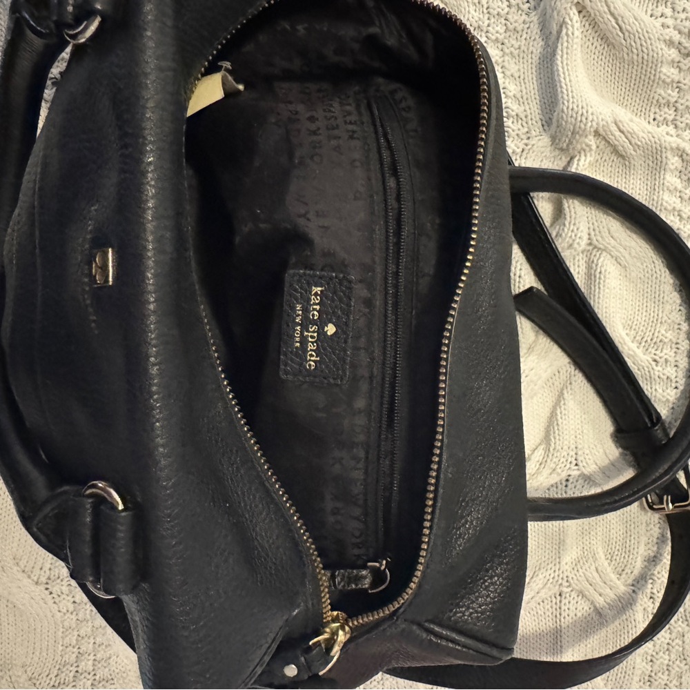 Kate Spade Black Pebbled Leather Satchel - Picture 4 of 10